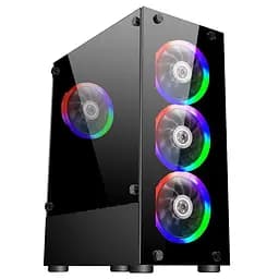 Корпус 1stPlayer Black без БП (V2-A-BK-4F1)