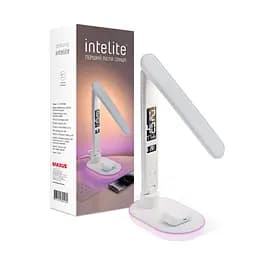 Світлодіодна настільна лампа MAXUS з бездротовою зарядкою Intelite Desk Lamp 24W WH RGB Wireless Calendar
