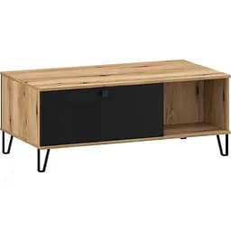 Стол журнальный Lagom 1д Вейл дуб эвок/черный 110x60x43.8 см