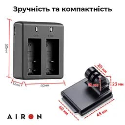 Набір тактичний: екшн-камера AIRON ProCam 7 Black з аксесуарами - мініатюра 9