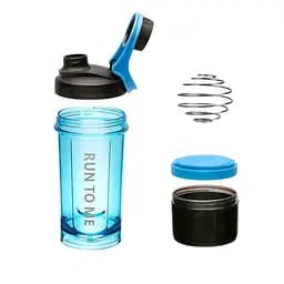 Шейкер CASNO KXN-1199 600 мл (+150 мл), Blue/Black - мініатюра 2