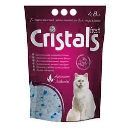 Наполнитель силикагелевый Cristals Fresh с лавандой 4.8л