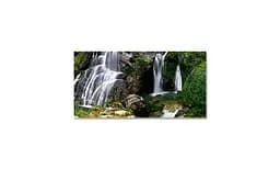 Вінілова наклейка на стіл Лісовий водоспад 03 самоклеючий ліс Природа Зелений 65х120 см Happy Pocket Z181628 - мініатюра 3