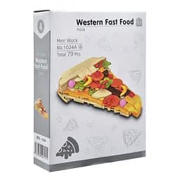 Конструктор дитячий "Western fast food: Pizza" Bambi 1024A-4, пластик, 79 деталей