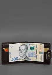 Шкіряне портмоне 13.1 затискач з хлястиком темно-коричневий краст - мініатюра 6