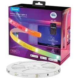 Лента светодиодная умная Govee H612A Strip Light S With Protective Coating 5 м RGBICW WI-FI/Bluetooth белая (H612ACD1)