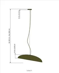Підвісний стельовий світильник Babich Studio Mid Shaded other any color - мініатюра 5
