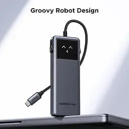 Док-станція USB3.2 Type-C --> HDMI 4K60Hz/2xUSB-А 3.2/2xUSB-C 3.2/PD 100W 6-in-1 CM888 Ugreen - мініатюра 4