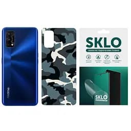 Захисна гідрогелева плівка SKLO Back (тил) Camo для Realme C11 Блакитний / Army Blue