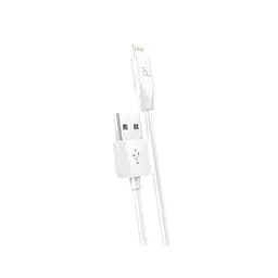 Кабель HOCO X1 USB to iP 2.4A, 2m, PVC, PVC connectors, White