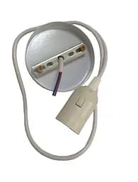 Подвесной светильник на один патрон Белый Регулировка высоты ТМ LUMANO