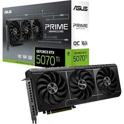 Видеокарта GeForce RTX 5070 Ti ASUS PRIME OC 16Gb GDDR7 256-bit HDMI/3xDP 2527/28000 MHz 16-pin (PRIME-RTX5070TI-O16G)