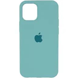 Чехол Silicone Case Full Protective (AA) для Apple iPhone 14 (6.1) Бирюзовый / Marine Green