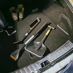 Щітка-скребок Fiskars Plus L - 75 см, щітка 26 см, скребок 9 см (1078494) - мініатюра 3