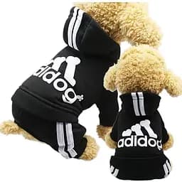 Костюм для тварин Ginger ХL Adidog спорт чорний Д-40 см ОГ-50 см 4.5-5.5 кг - мініатюра 2