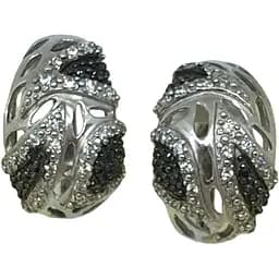 Серебряные серьги Агни с фианитами. 2863Р-CZ ПАРЧА