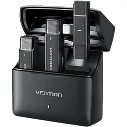 Бездротовий подвійний петличний мікрофон Vention USB-C 2-Pack Wireless Lavalier with Charging Case - мініатюра 2