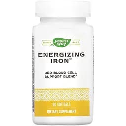 Железо энергетическое Nature's Way Energizing Iron 90 гелевых капсул (NWY05219)