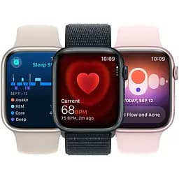 Смарт-годинник Apple Watch Series 9 GPS 45 mm Midnight Aluminium Case with Midnight Sport Band - M/L Model A2980 (Grade C) Seller Refurbished - мініатюра 7