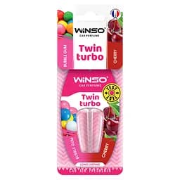 Ароматизатор с двойной капсулой Winso Twin Turbo - Bubble Gum & Cherry(538360)