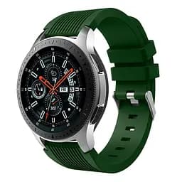 Силіконовий ремінець Watchbands Galaxy для Amazfit GTR 46mm GTR 2 - темно-зелений ширина кріплення 22мм розмір L (WB001GALAXYBGREENAGTR) - мініатюра 2