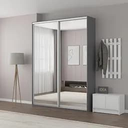 Шафа-купе Idea серія 5 180 x 45 x 210 см Антрацит Дзеркало