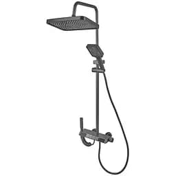 Душева система Champion PBR-009-J graphite з кнопковим перемикачем 4 режими CH6502, Графіт