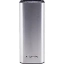 Підставка для ножів Kamille з наповнювачем сіра 9.5х9.5х22 см (KM-7612)