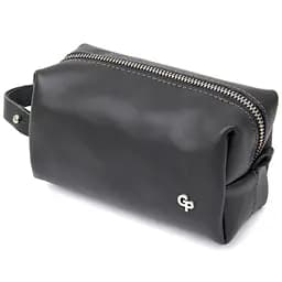 Шкіряна косметичка для чоловіків Grande Pelle 11507 чорний