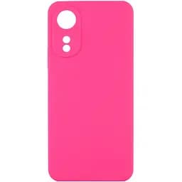Чохол Silicone Cover Lakshmi Full Camera (AAA) для Oo A78 4G Рожевий / Barbie Pink
