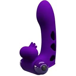 Вибронасадка на палец Pretty Love Orlando Honey 9 см фиолетовый