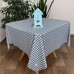 Скатертина Прованс Simfoni Сіра клітинка 220х136 см (15142)