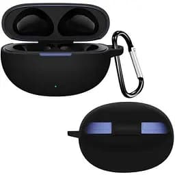 Чохол-накладка DK Silicone Candy Friendly з карабіном для Realme Buds Air 6 (017343) (black)