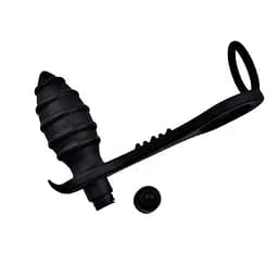 Вібромасажер для анальної стимуляції та масажу простати з 10 режимами Чорний K000696