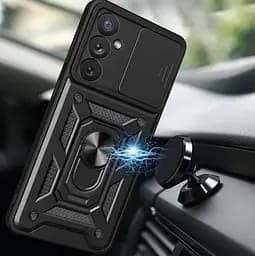 Чохол Primo Shockproof для Samsung Galaxy S26 (SM-S942) протиударний, з підставкою і шторкою камери Black - мініатюра 10