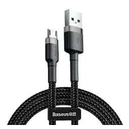 Кабель Baseus Cafule Micro USB 1 m Gray/Black (CAMKLF-BG1) [70572]