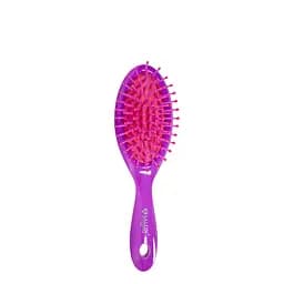 Щітка для волосся масажна пластикова овальна Salon Professional, Бузкова