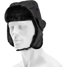 Шапка вушанка Mil-Tec ma1- чорна 12105002 - розмір XL - 62