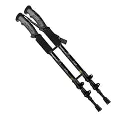 Трекинговые палки PowerPlay 9109 Fika Black/Yellow 60-135 см (пара) + 2-и пары сапог + чехол (PP_9109_Fika_Bl/Yellow)