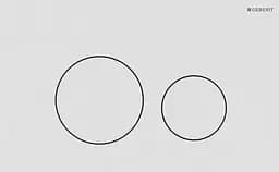 Клавіша змиву Geberit Sigma40 Round білий matt 115.628.JT.1, Білий матовий