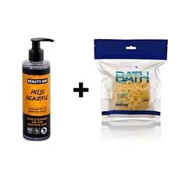 Гель для душу Beauty Jar Hello Beautiful, 250 мл + Губка для душу Suavipiel Mousse Sponge Sensitive Care, 1 шт.