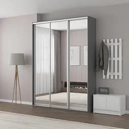 Шафа-купе Idea серія 2 190 x 45 x 240 см Антрацит Дзеркало