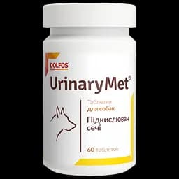 Витаминно-минеральная добавка Dolfos UrinoMet для регулирования кислотности мочи у собак 60 таблеток