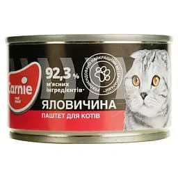 Влажный корм для кошек Carnie Паштет мясной с говядиной 100 г