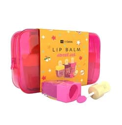 Подарунковий набір Бальзами для губ в косметичці Lip Balm Sweet Set HiSkin 3 продукти