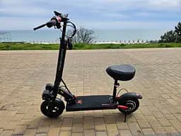 Електросамокат з сидiнням KugooKirin M4 PRO Plus NFC (1200W, 48V,23Ah) +Вольтметр та Ключ, 3 фари  - мініатюра 2