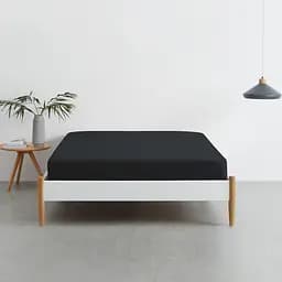 Набір простирадл на резинці Cosas BEIGE/BLACK 160х200х20 см (Set_Beige_Black_160x200_2) - мініатюра 2