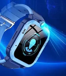 Дитячий смарт-годинник Y76, 4G GPS Wi-Fi SIM камера SOS IP67 синій - мініатюра 13