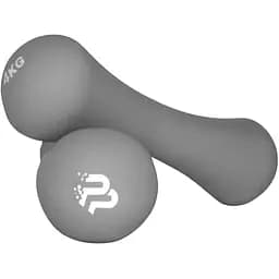 Гантелі неопренові PowerPlay 4126 Spartacus 2 шт. x 4 кг сірі (15284)