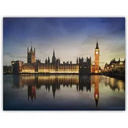 Картина зі світловими ефектами Devilon Нічний Лондон 5 LЕD ламп 30х40 см (940195)